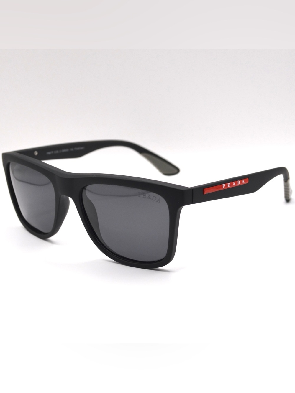Prada Men’s Polarized Sunglasses | Matte Black & Red | New